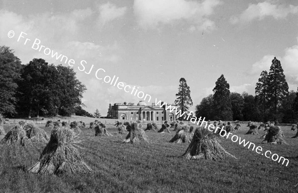 HARVESTING AT ST MARY'S  SHOWING HOUSE EMO COURT